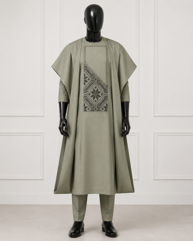 A short sleeve agbada