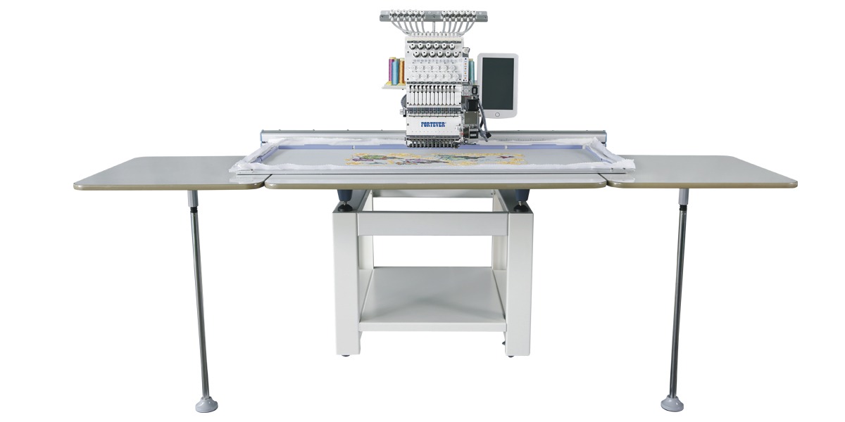 Fortever FT-1201 — Industrial single-head monogram embroidery machine 