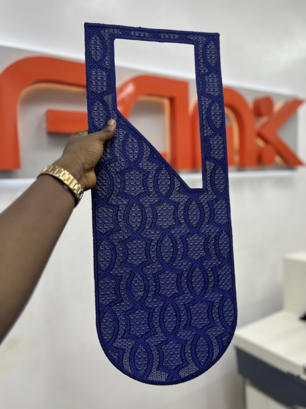 Digitally made agbada embroidery cape