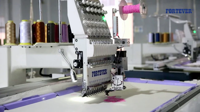 A Fortever embroidery machine