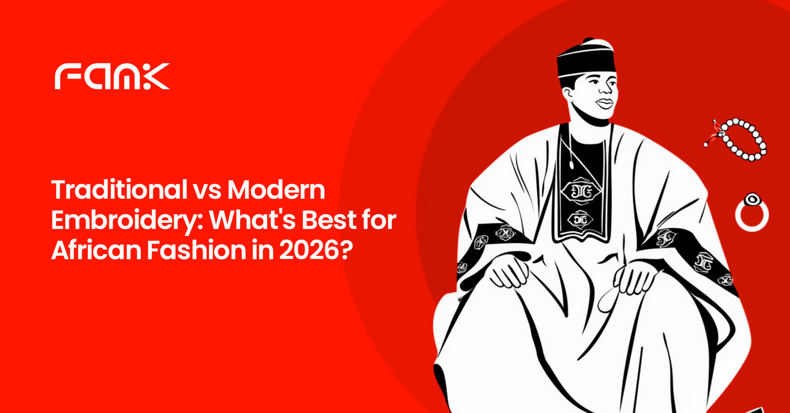 An image of modern vs traditional embroidery