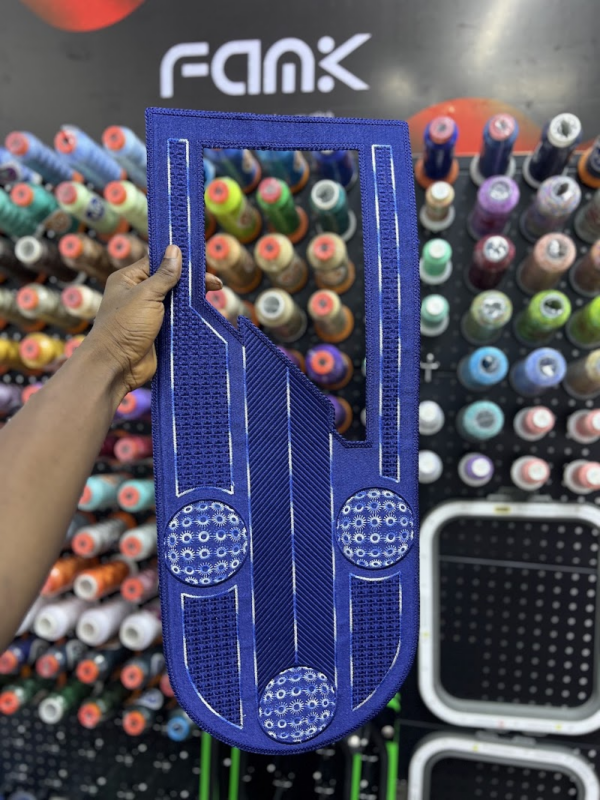 digital embroidery chest panel