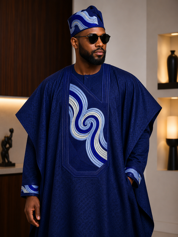 african dress for men agbada monogram embroidery lifestyle