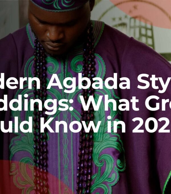 Modern Agbada Styles for Weddings