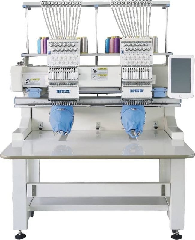 A Fortever multihead embroidery machine