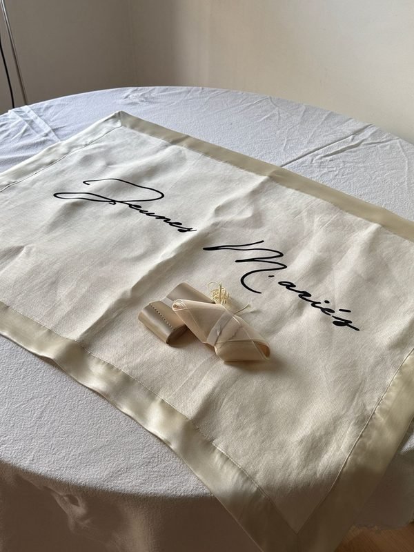 lettered monogram embroidery
