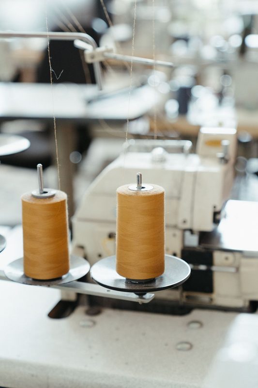 An industrial sewing machine